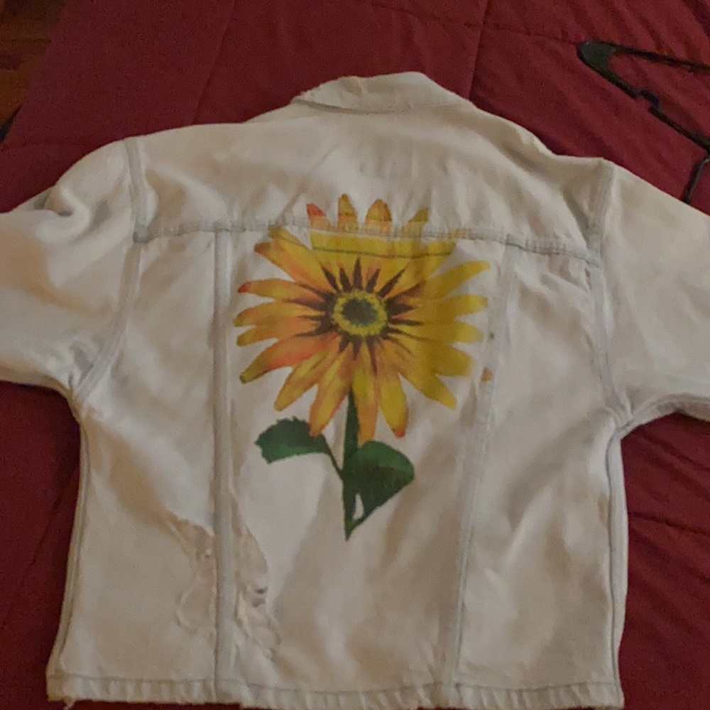 Women’s Furst Of A Kind sunflower 🌻 Jean Jacket